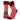 Apollo Gestreepte Huissokken Kids – rood / zalm