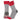 Apollo Gestreepte Huissokken Kids – grijs / rood