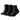 Puma Quarter Sokken Kids 3-pack – zwart
