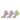 O'Neill Quarter Sokken 3-pack – bloesem / paars / groen