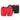 Puma Basic Boxershorts Heren 2-pack – rood / zwart