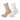 Basset Streep & Nop Huissokken Dames 2-pack – zand, ecru