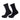 Basset Chenille & Glitter Huissokken – zwart zilver