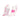 UphillSport Quick Dry Lage Hardloopsokken – wit / roze